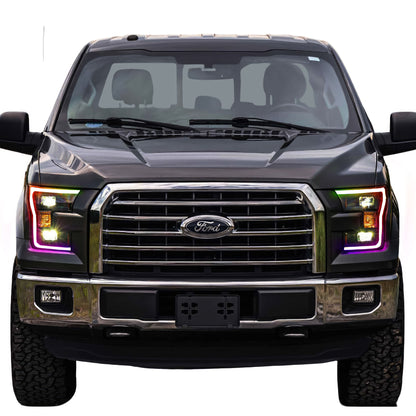 Ford F-150: Multicolor Flow Series Headlights (2015-2017) - XB Hybrid - image 2