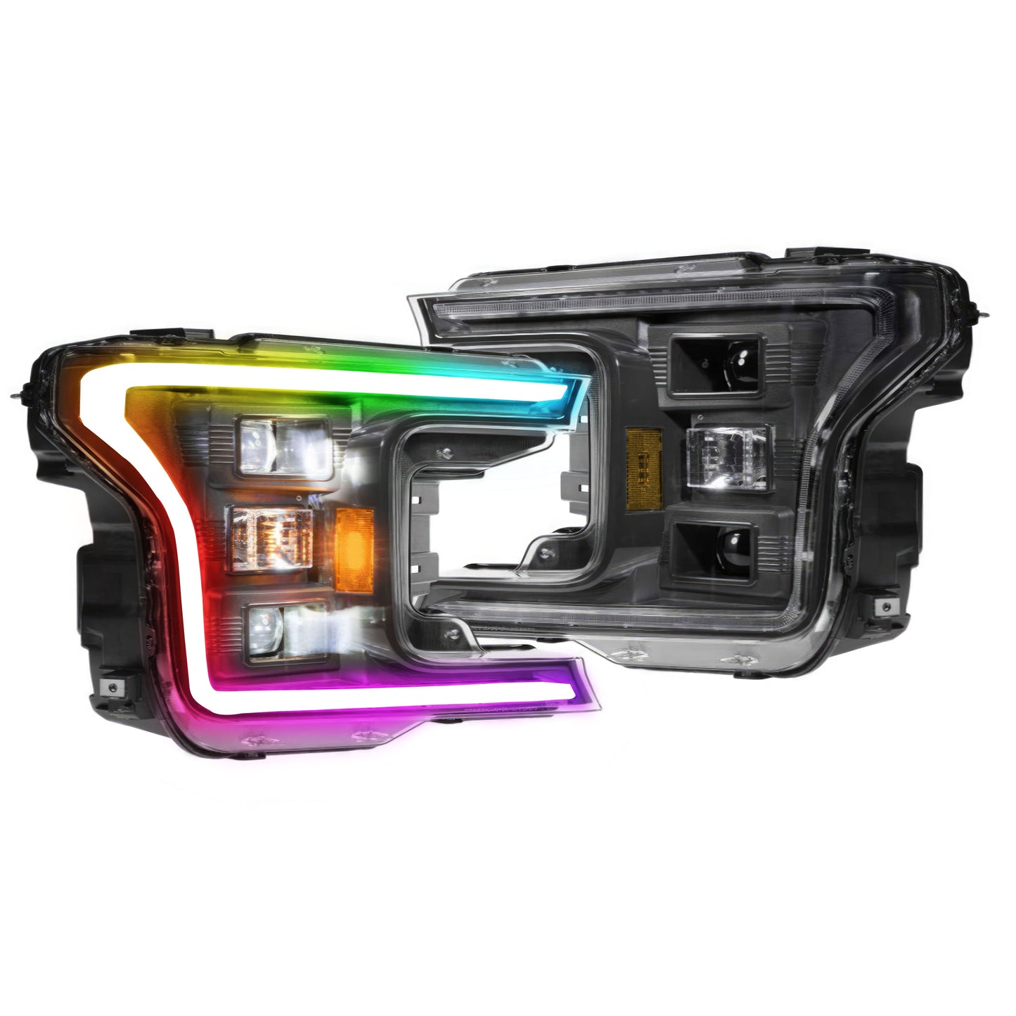 Ford F-150: Multicolor Flow Series Headlights (2018-2020) - XB Hybrid