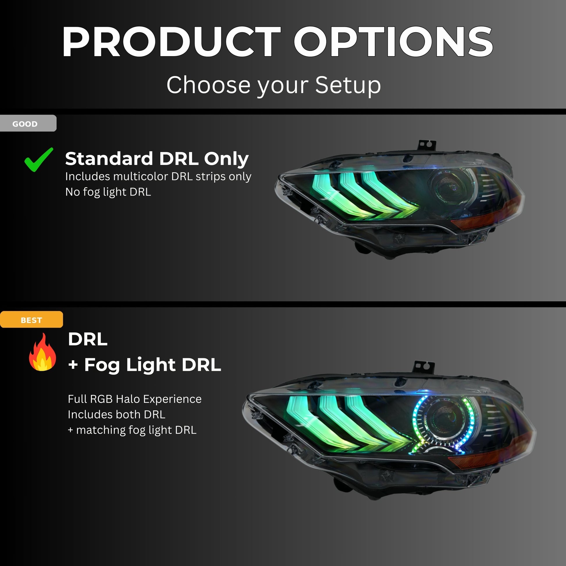 Ford Mustang Multicolor Flow Series DRL Boards (2018-2023) - image 15