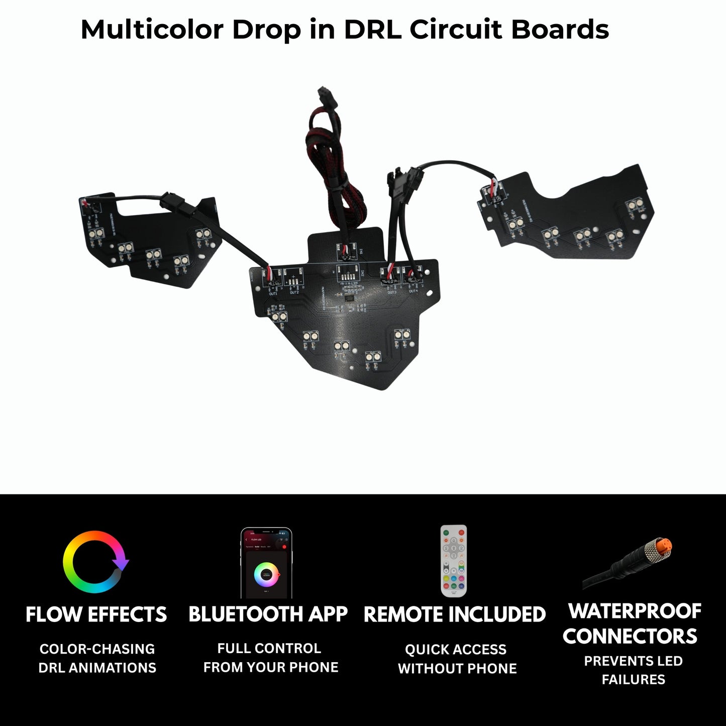 Ford Mustang Multicolor Flow Series DRL Boards (2018-2023) - image 2