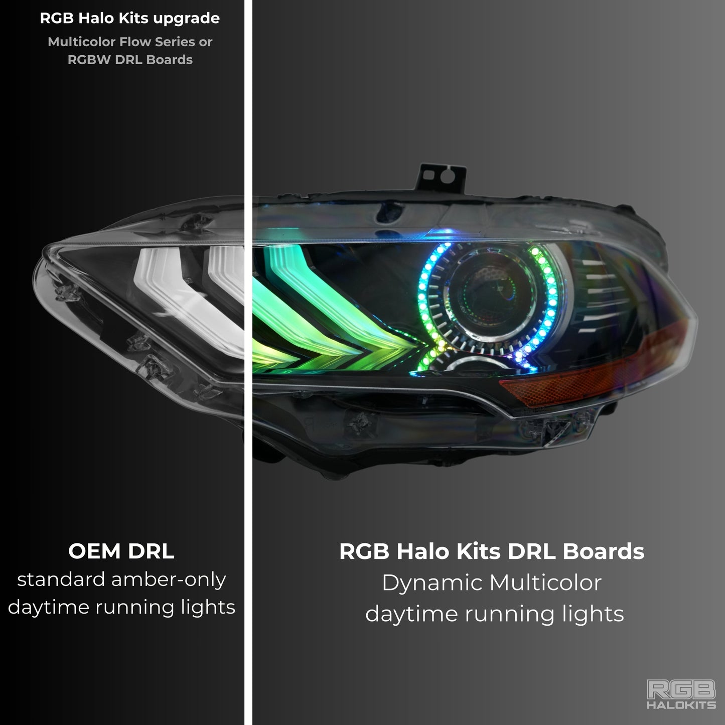 Ford Mustang Multicolor Flow Series DRL Boards (2018-2023) - image 3