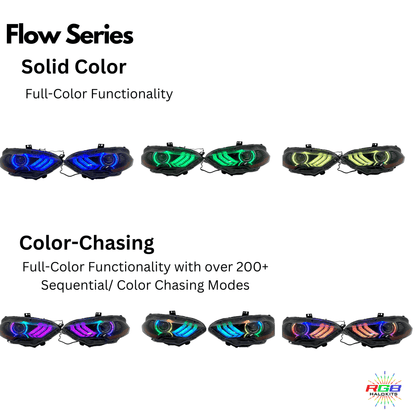 (2018-2023) Ford Mustang: Multicolor Flow Headlights w/ Halos - image 10