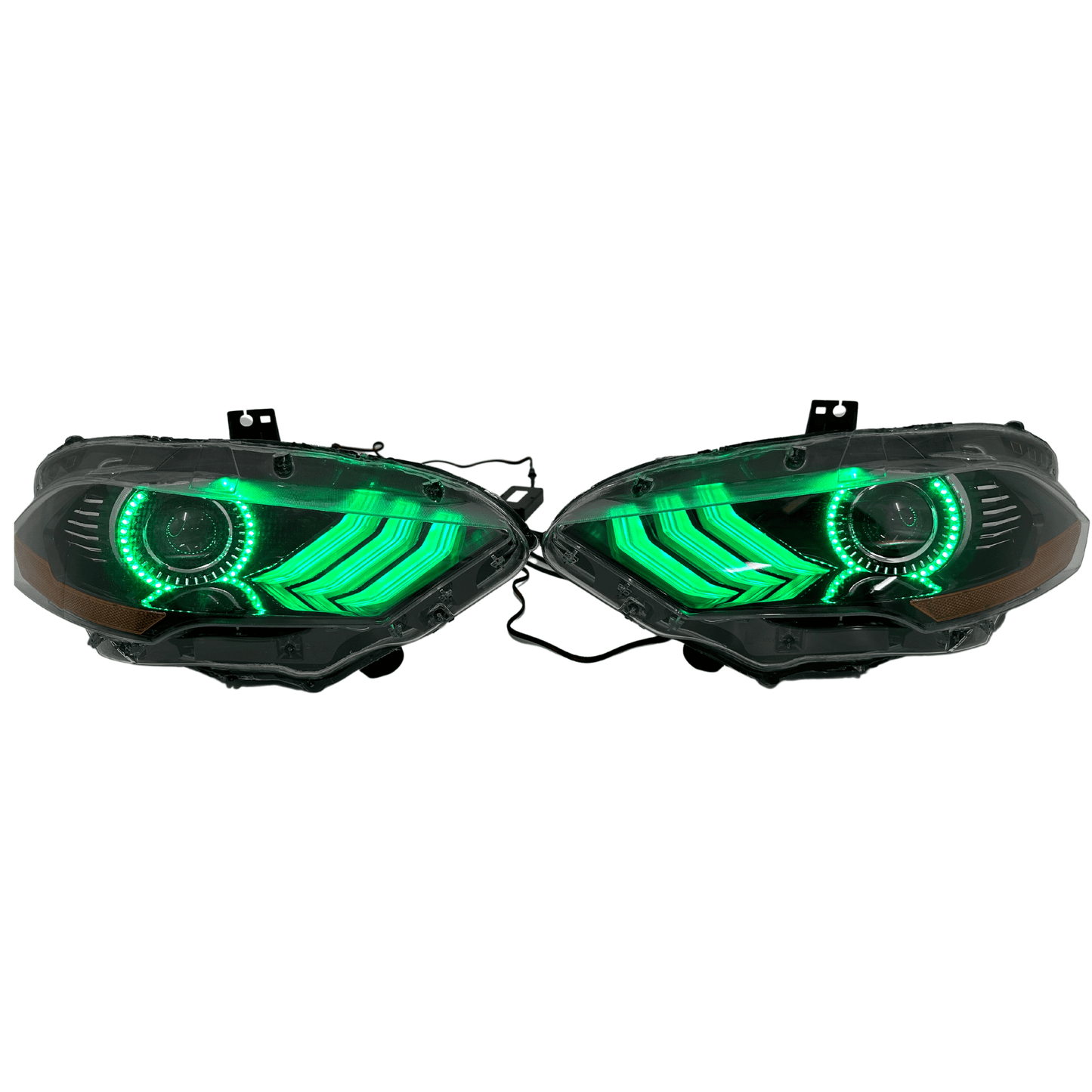(2018-2023) Ford Mustang: Multicolor Flow Headlights w/ Halos - image 13