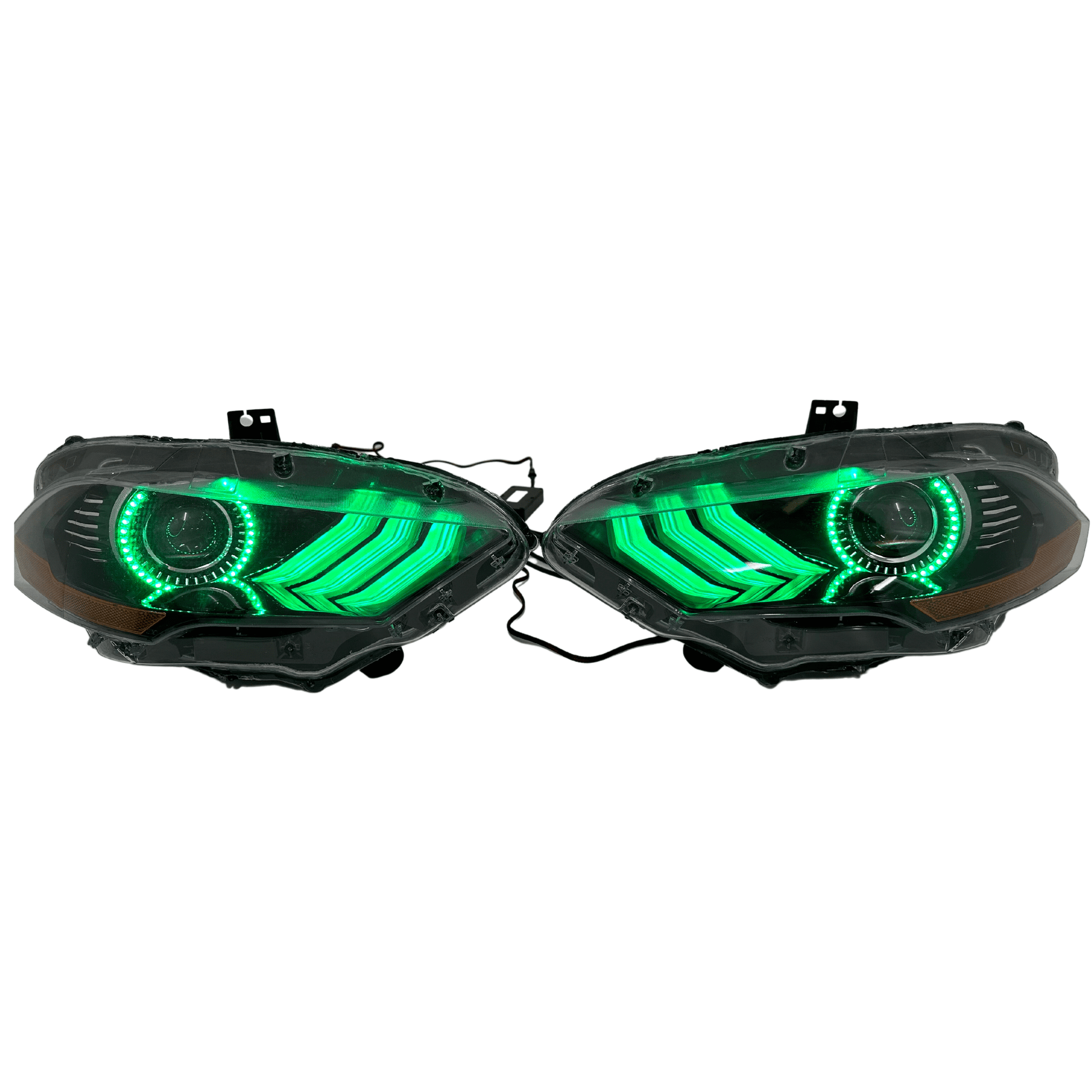 (2018-2023) Ford Mustang: Multicolor Flow Headlights w/ Halos - image 13