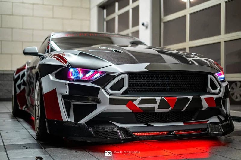 (2018-2023) Ford Mustang: Multicolor Flow Headlights w/ Halos - image 14