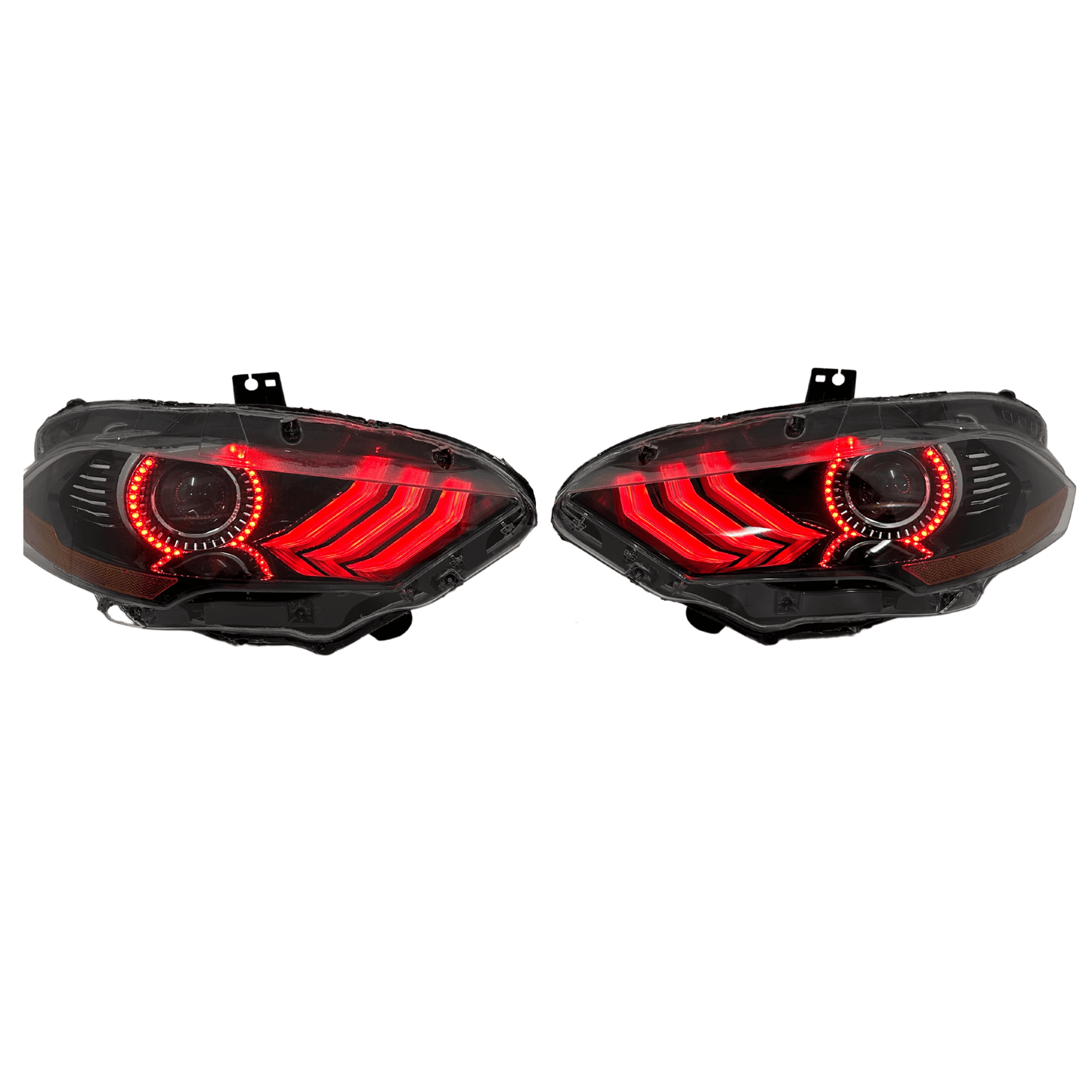 (2018-2023) Ford Mustang: Multicolor Flow Headlights w/ Halos - image 3