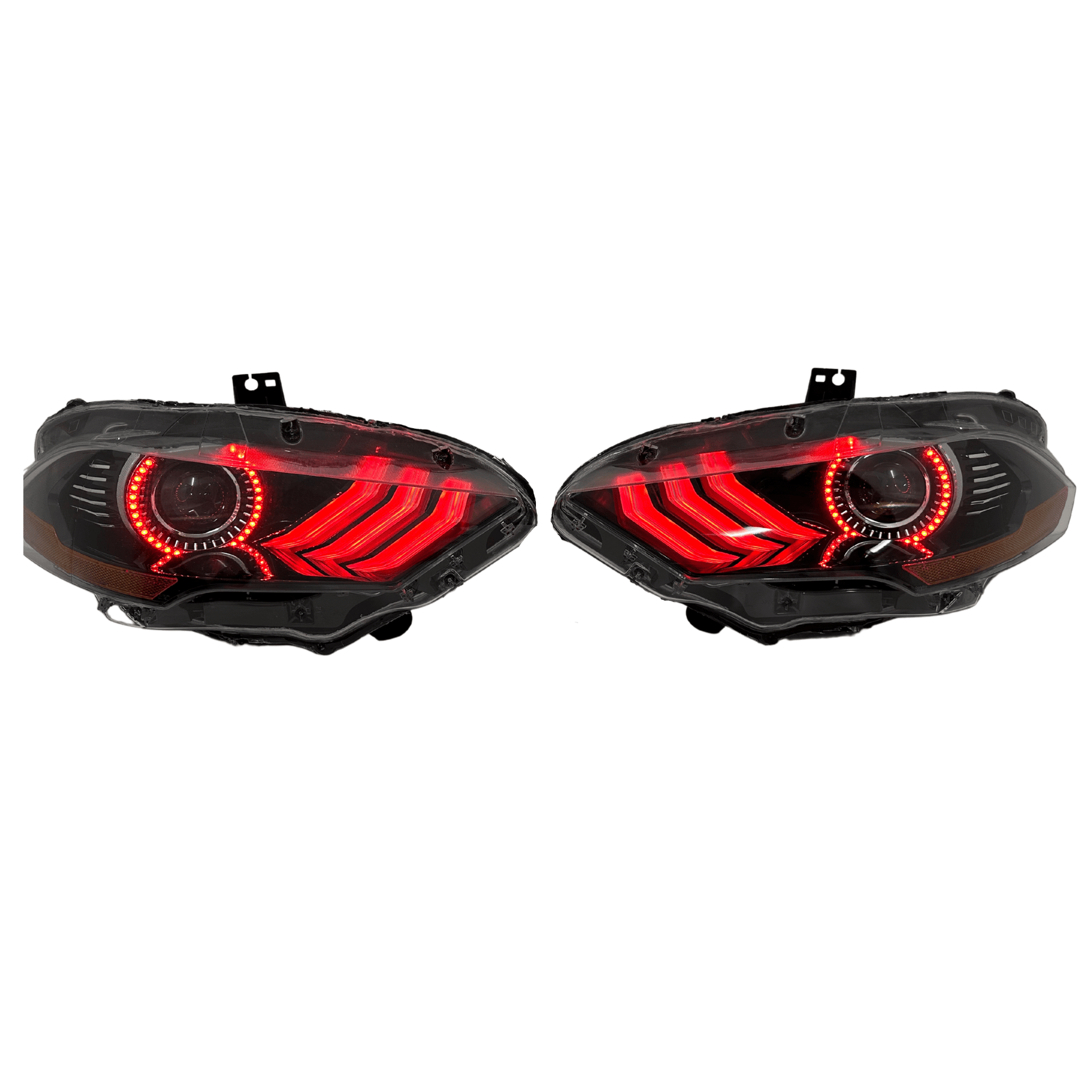 (2018-2023) Ford Mustang: Multicolor Flow Headlights w/ Halos - image 3