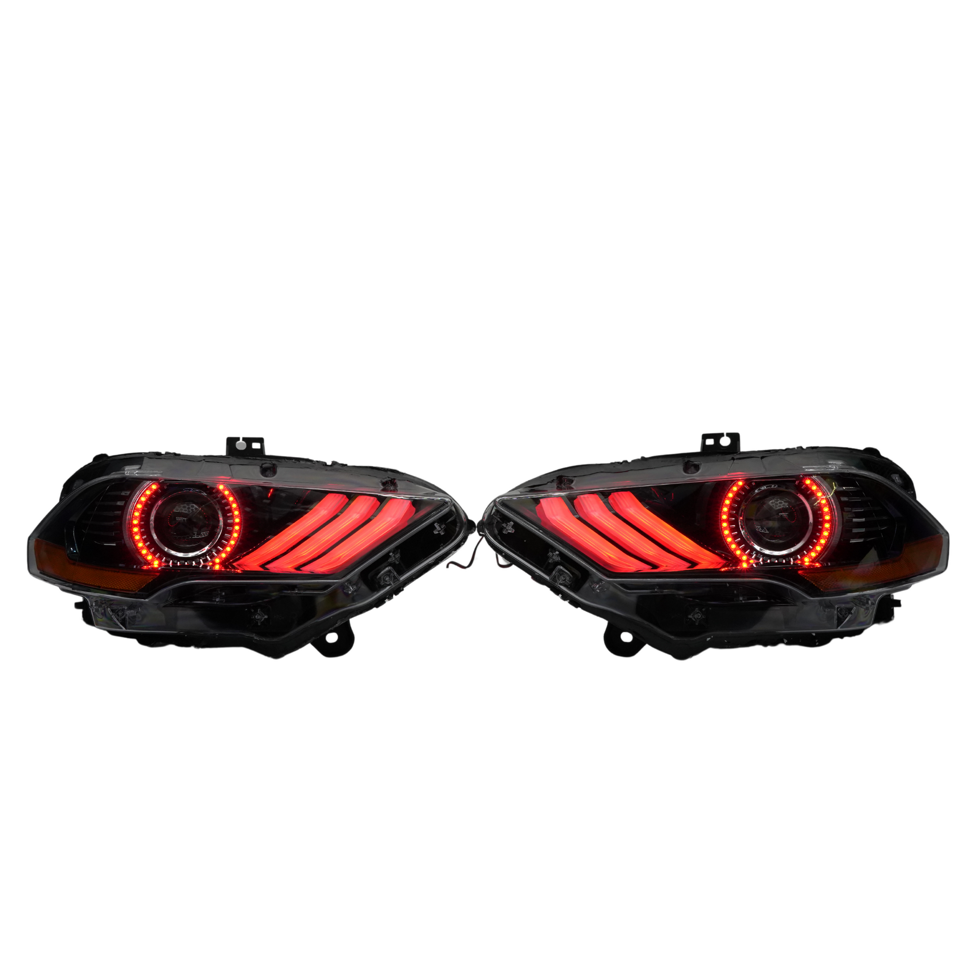 (2018-2023) Ford Mustang: Multicolor Flow Headlights w/ Halos - image 6