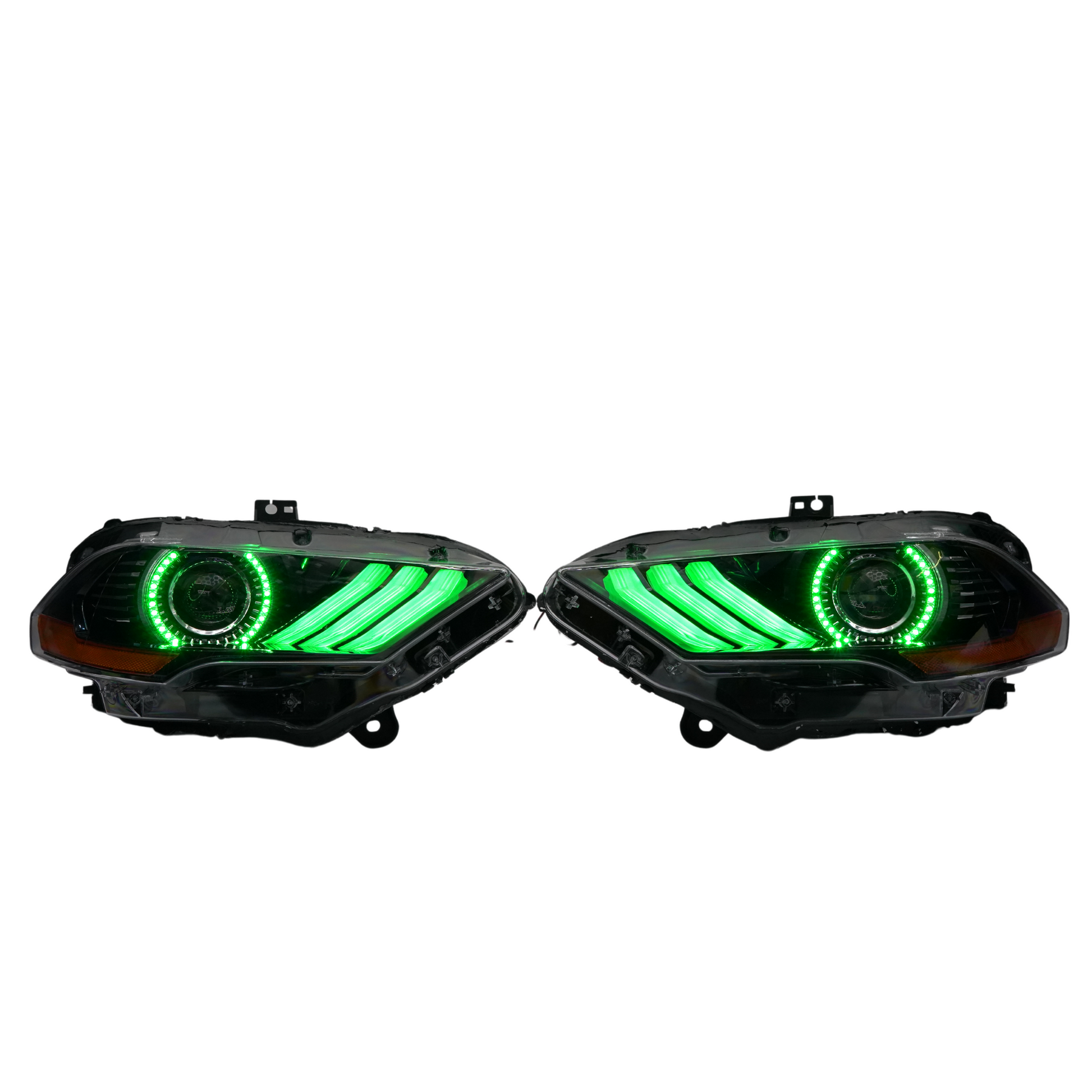 (2018-2023) Ford Mustang: Multicolor Flow Headlights w/ Halos - image 7
