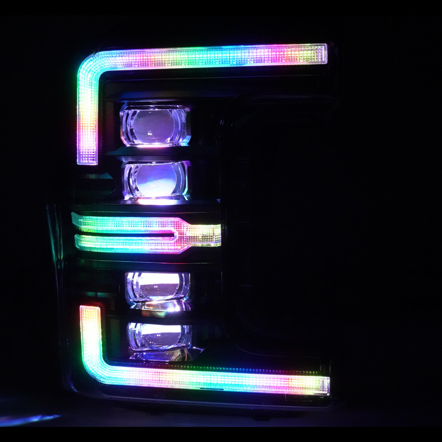 Ford Super Duty: Multicolor Flow Series Headlights Gen 2 (2017-2019) - image 7