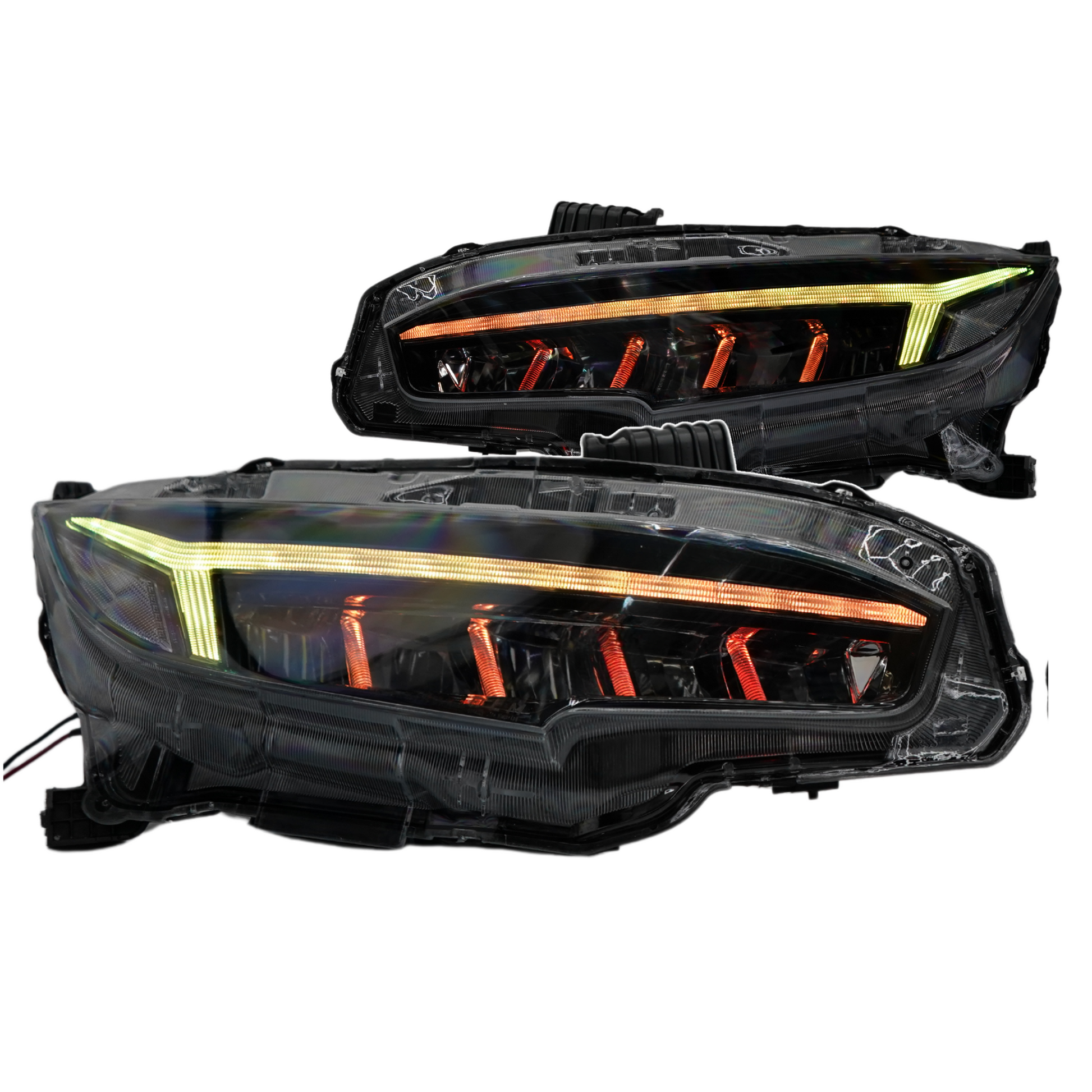 Honda Civic: Multicolor Flow Series Headlights (2016-2021) - image 2