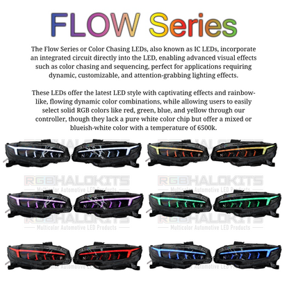 Honda Civic: Multicolor Flow Series Headlights (2016-2021) - image 6