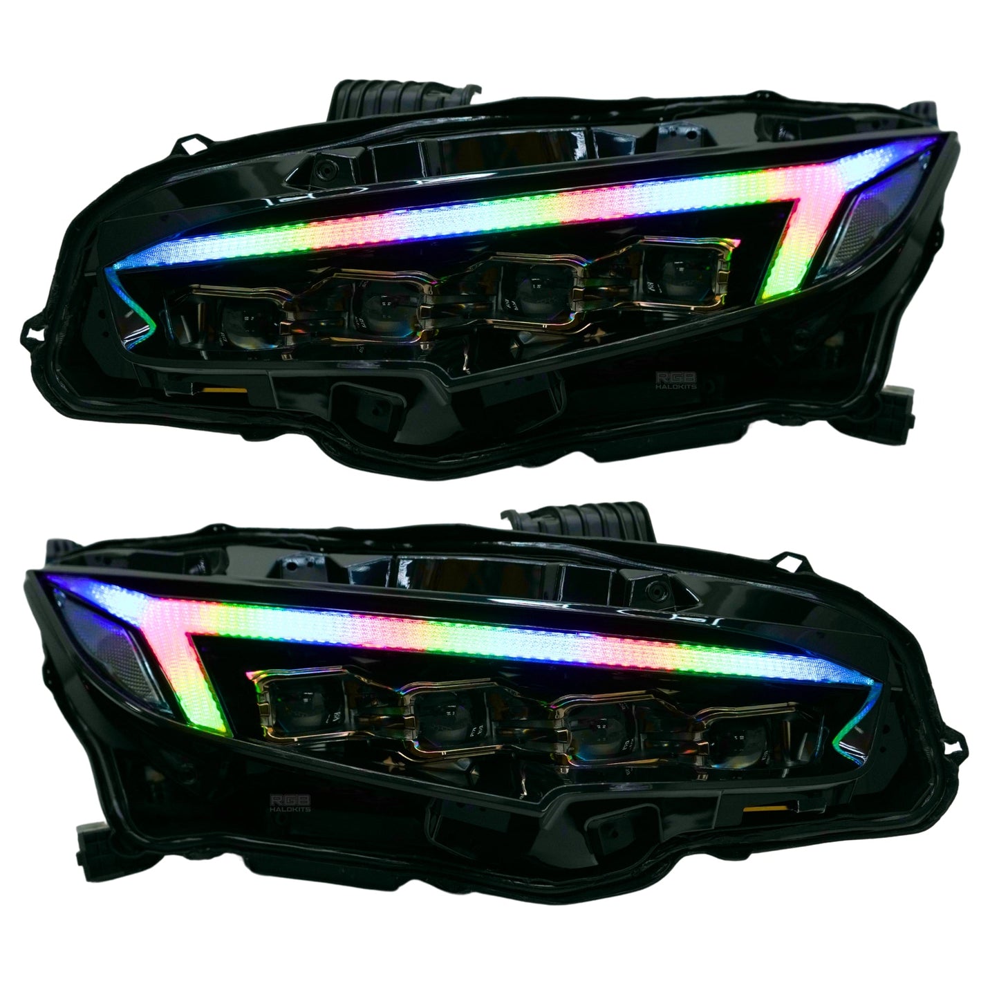Honda Civic: Multicolor Flow Series LED Headlights (2016-2021) - image 12