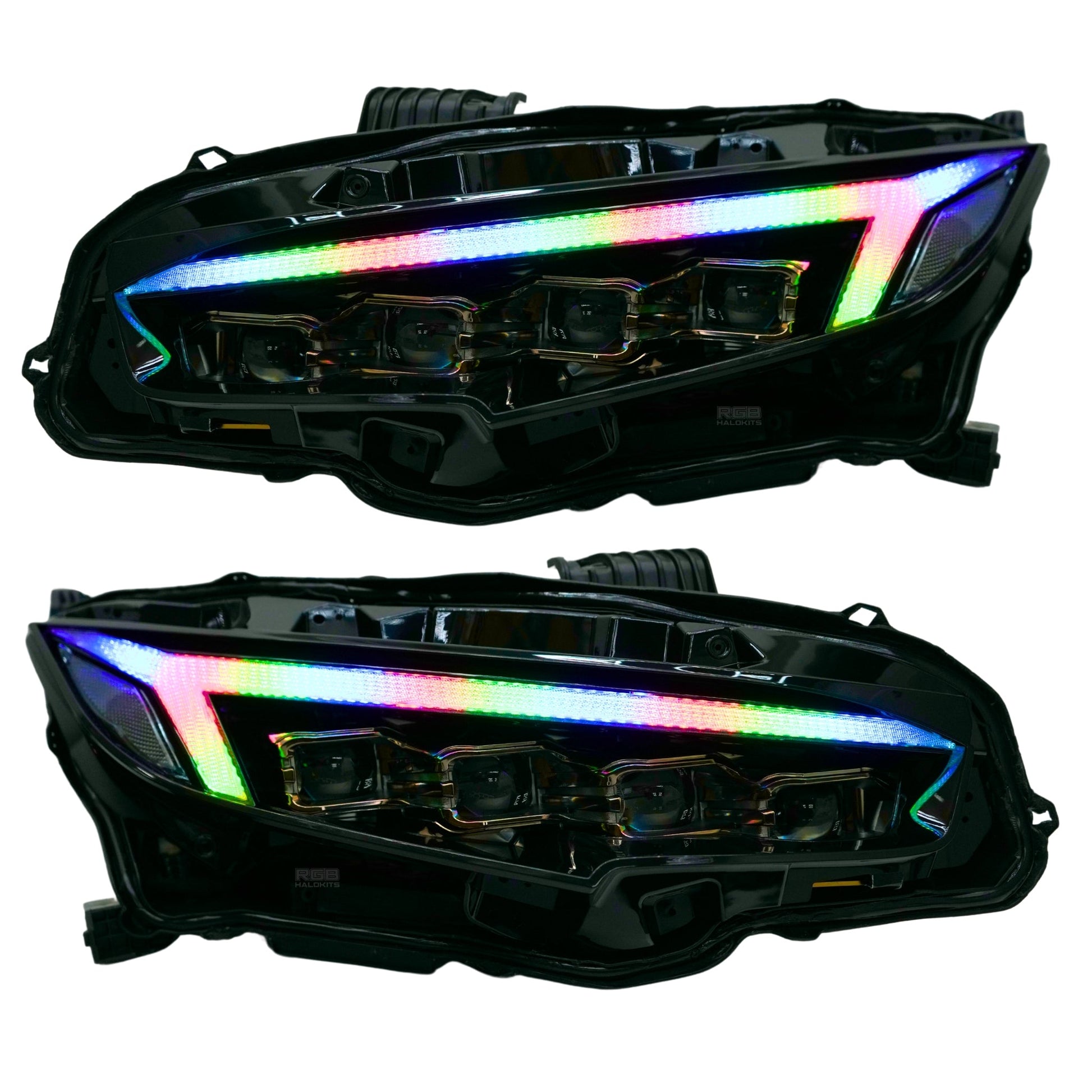 Honda Civic: Multicolor Flow Series LED Headlights (2016-2021) - image 12