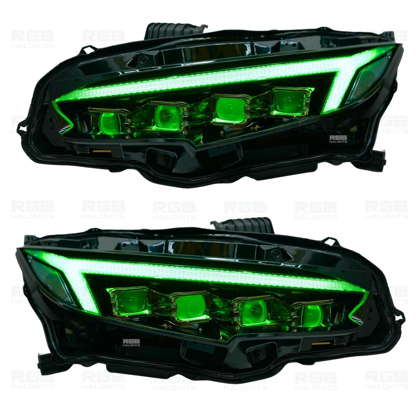 Honda Civic: Multicolor Flow Series LED Headlights (2016-2021) - image 3
