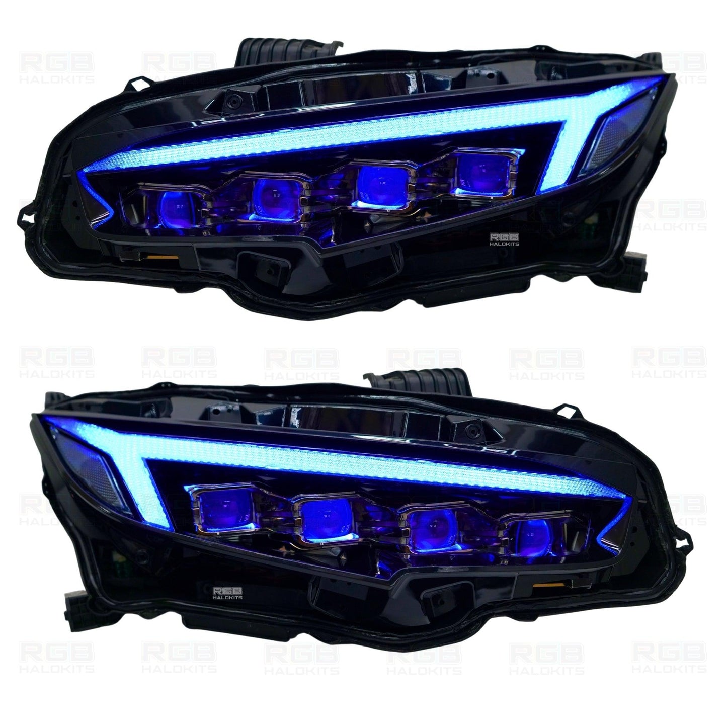 Honda Civic: Multicolor Flow Series LED Headlights (2016-2021) - image 4