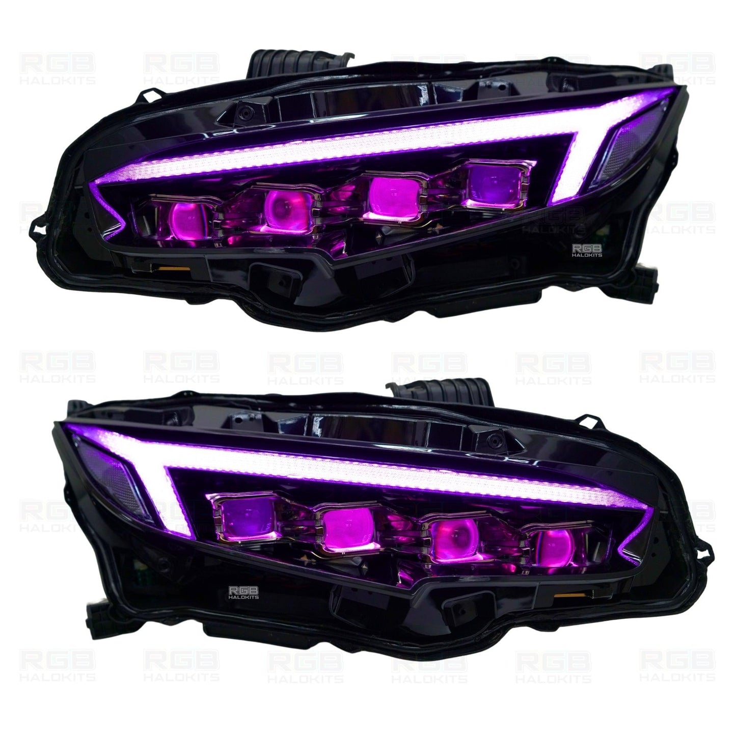 Honda Civic: Multicolor Flow Series LED Headlights (2016-2021) - image 6