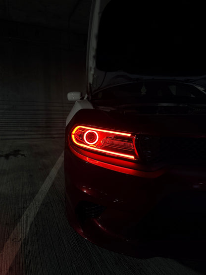 Dodge Charger: Multicolor Flow Series Halo Headlights (2015–2024)