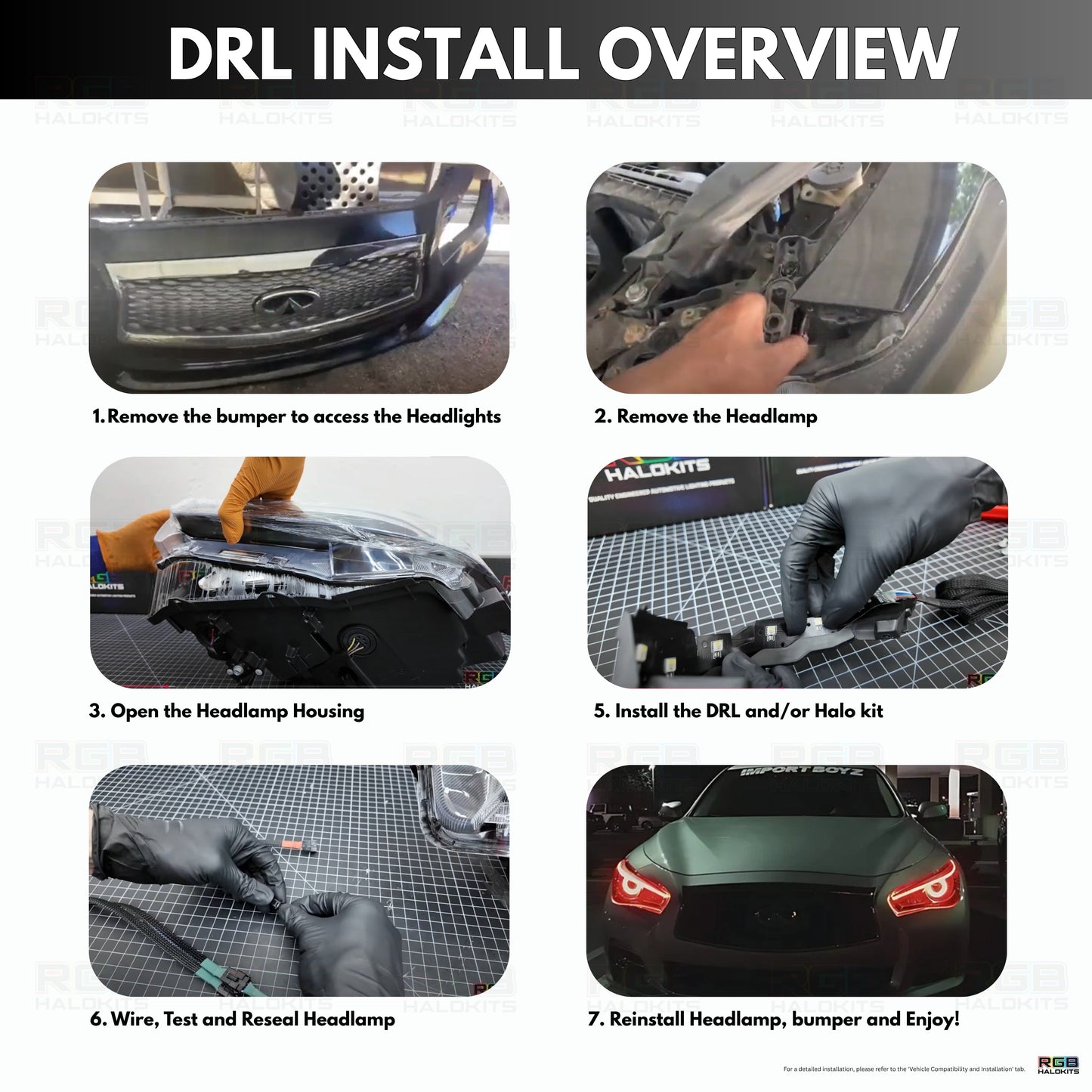 Infiniti Q50 Multicolor Flow DRL Boards (2014-2024) - image 22