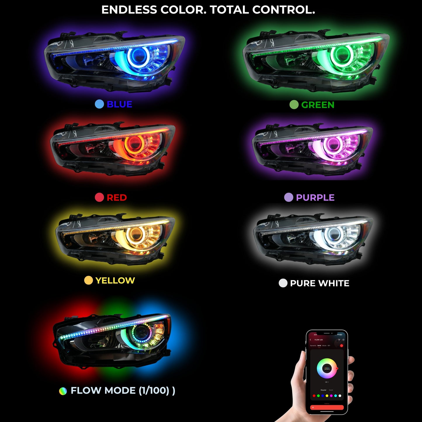 Infiniti Q50 Multicolor Flow DRL Boards (2014-2024) - image 9