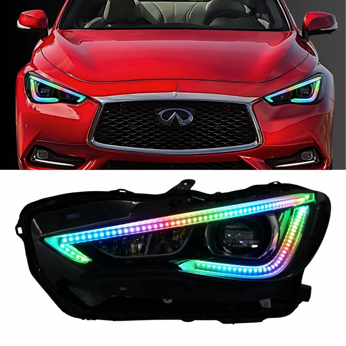 Infiniti Q60 DRL Boards (Multicolor Flow) 2016-2022 - image 15