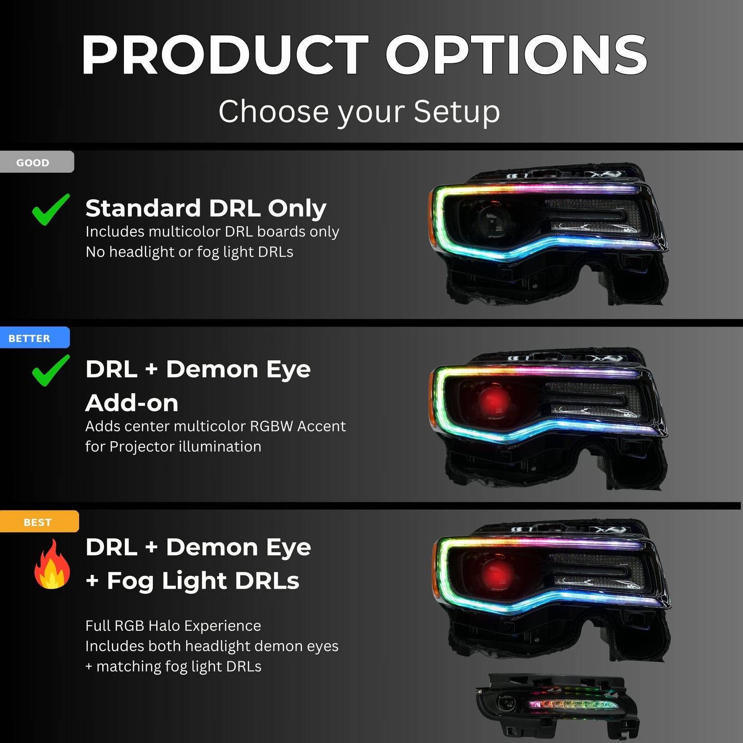 Jeep Grand Cherokee Multicolor DRL Boards (2014-2021) - image 13