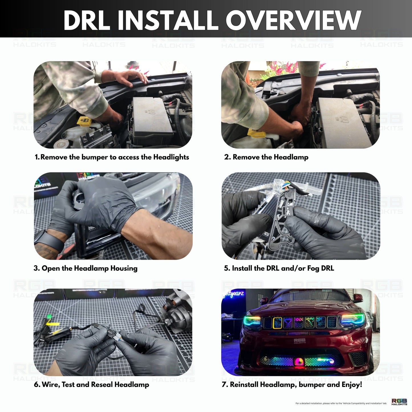 Jeep Grand Cherokee Multicolor DRL Boards (2014-2021) - image 25