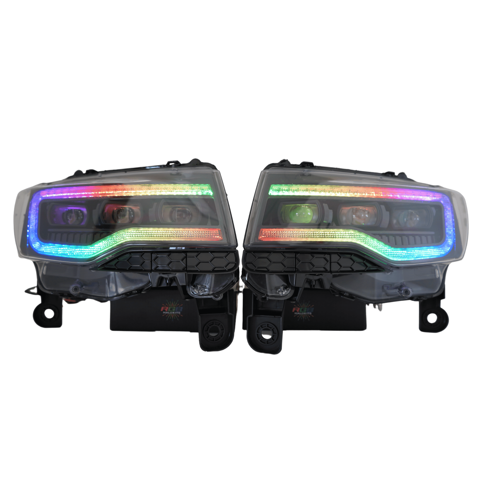 Jeep Grand Cherokee / Trackhawk: Multicolor Flow Series Headlights (2014-2022)