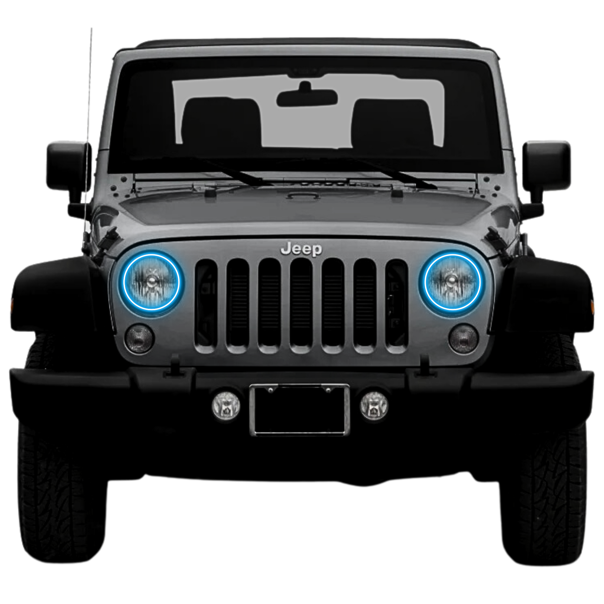 Jeep Wrangler JK Multicolor Halo Kit- Surface Mount Waterproof (2007-2017) - image 2
