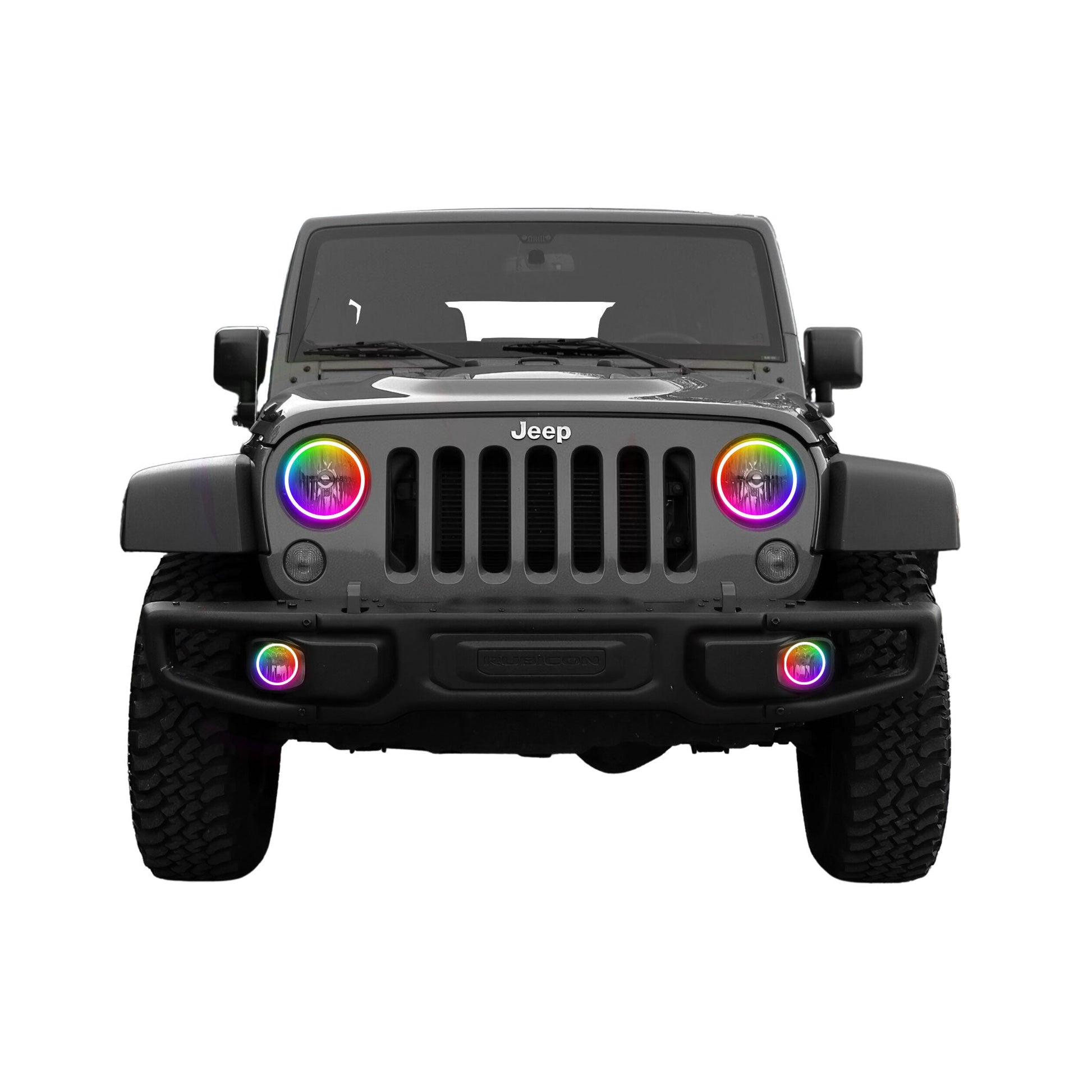 Jeep Wrangler JK Multicolor Halo Kit- Surface Mount Waterproof (2007-2017)