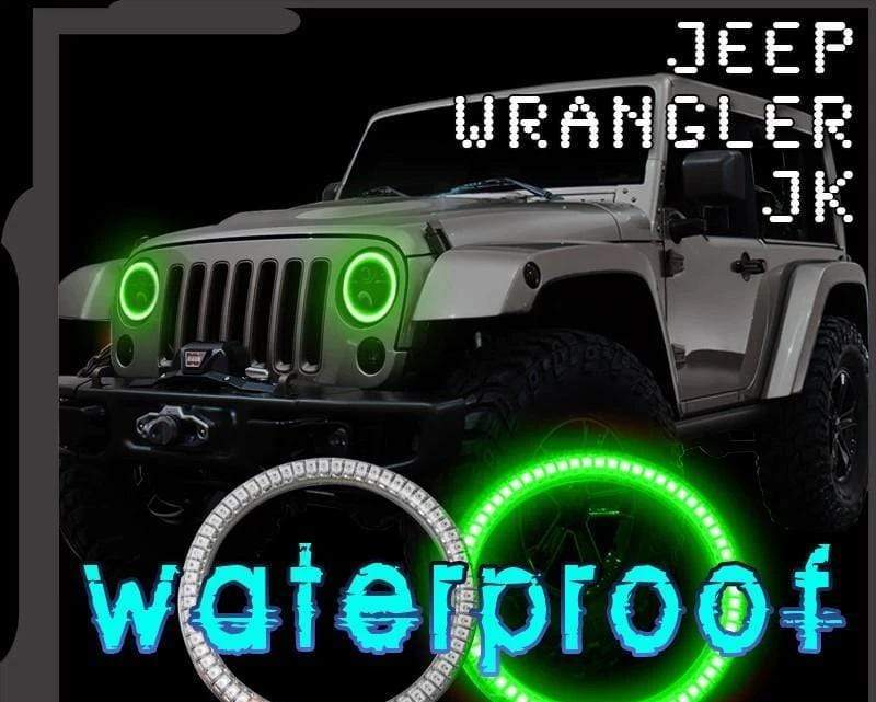 Jeep Wrangler Multicolor Halo Kit- Surface Mount Waterproof (1997-2006) - image 2