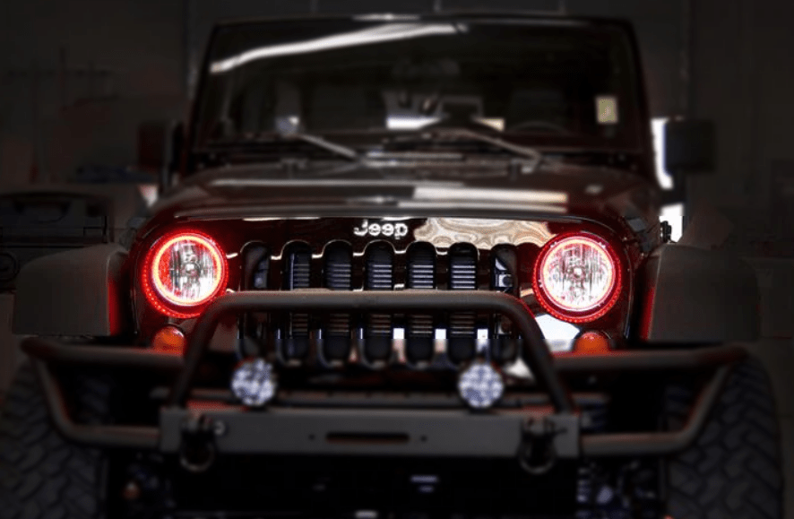 Jeep Wrangler Multicolor Halo Kit- Surface Mount Waterproof (1997-2006) - image 4