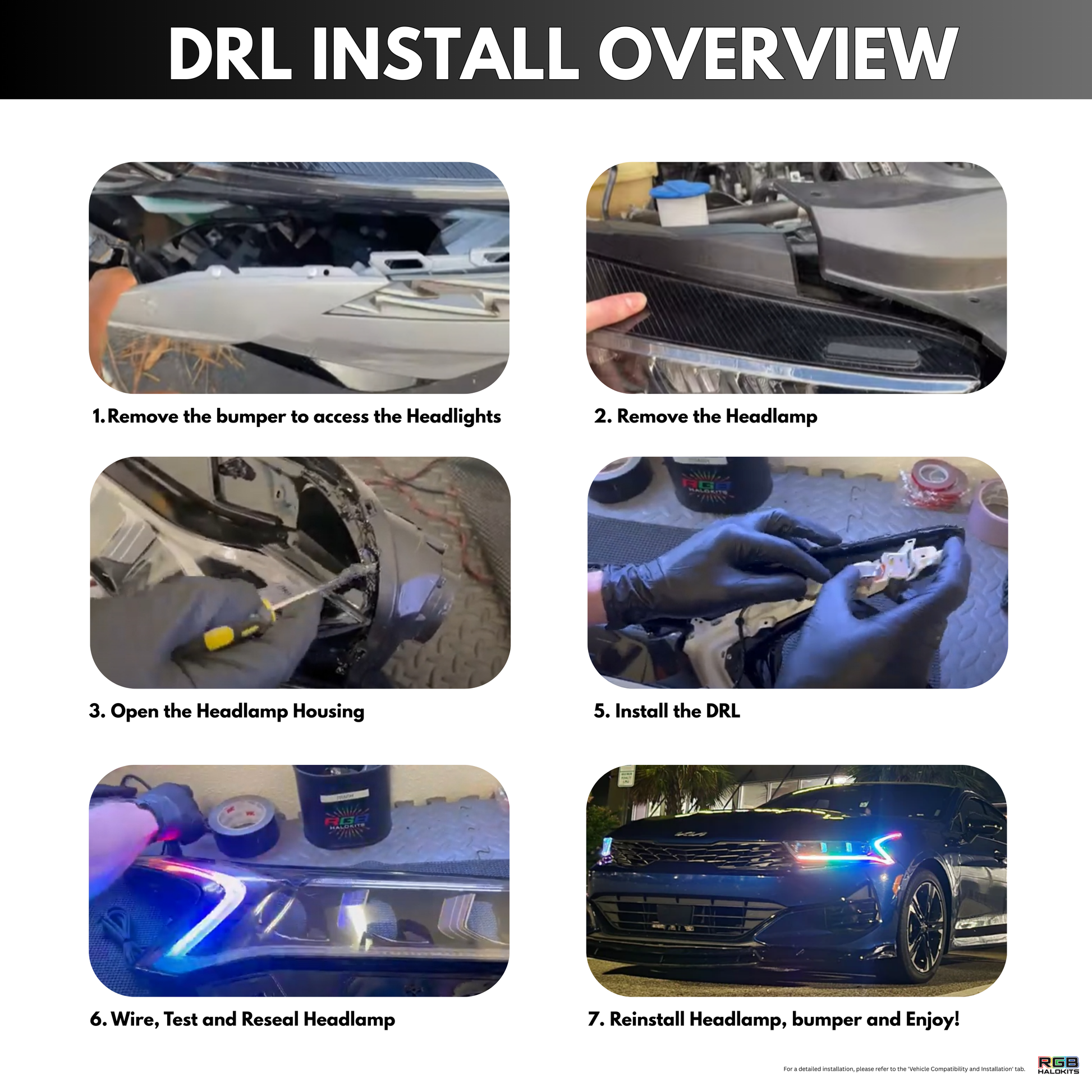 Kia K5 Multicolor Flow DRL Boards (2021-2024) - image 6