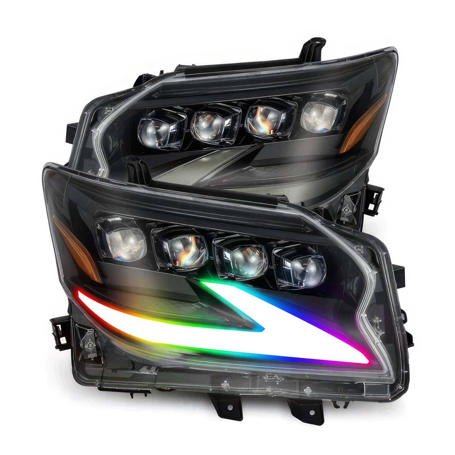 Lexus GX 460 (2014-2023): Multicolor Flow Series Alphablack Nova-series Headlights