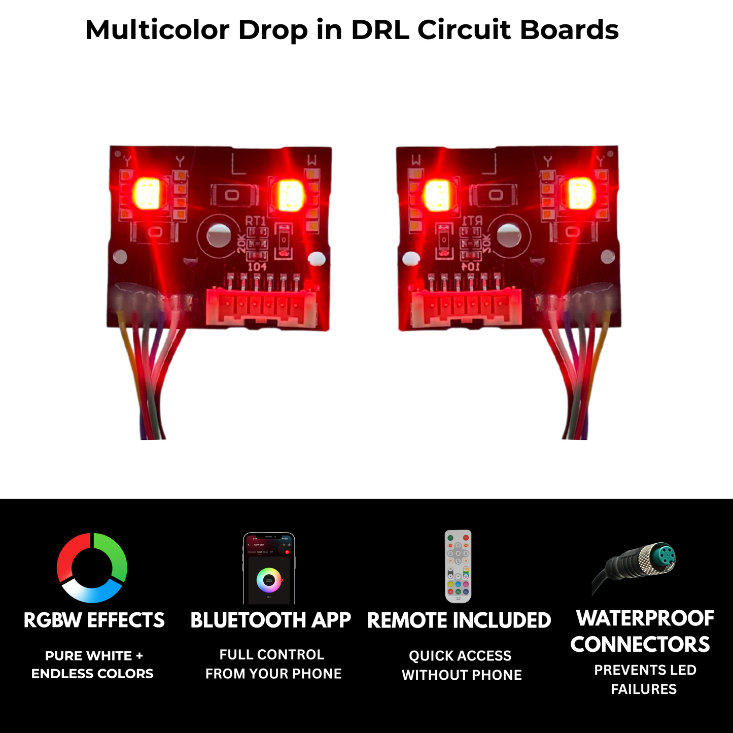 Mercedes Benz C-Class RGBW Multicolor DRL Boards (2015-2023) - image 2
