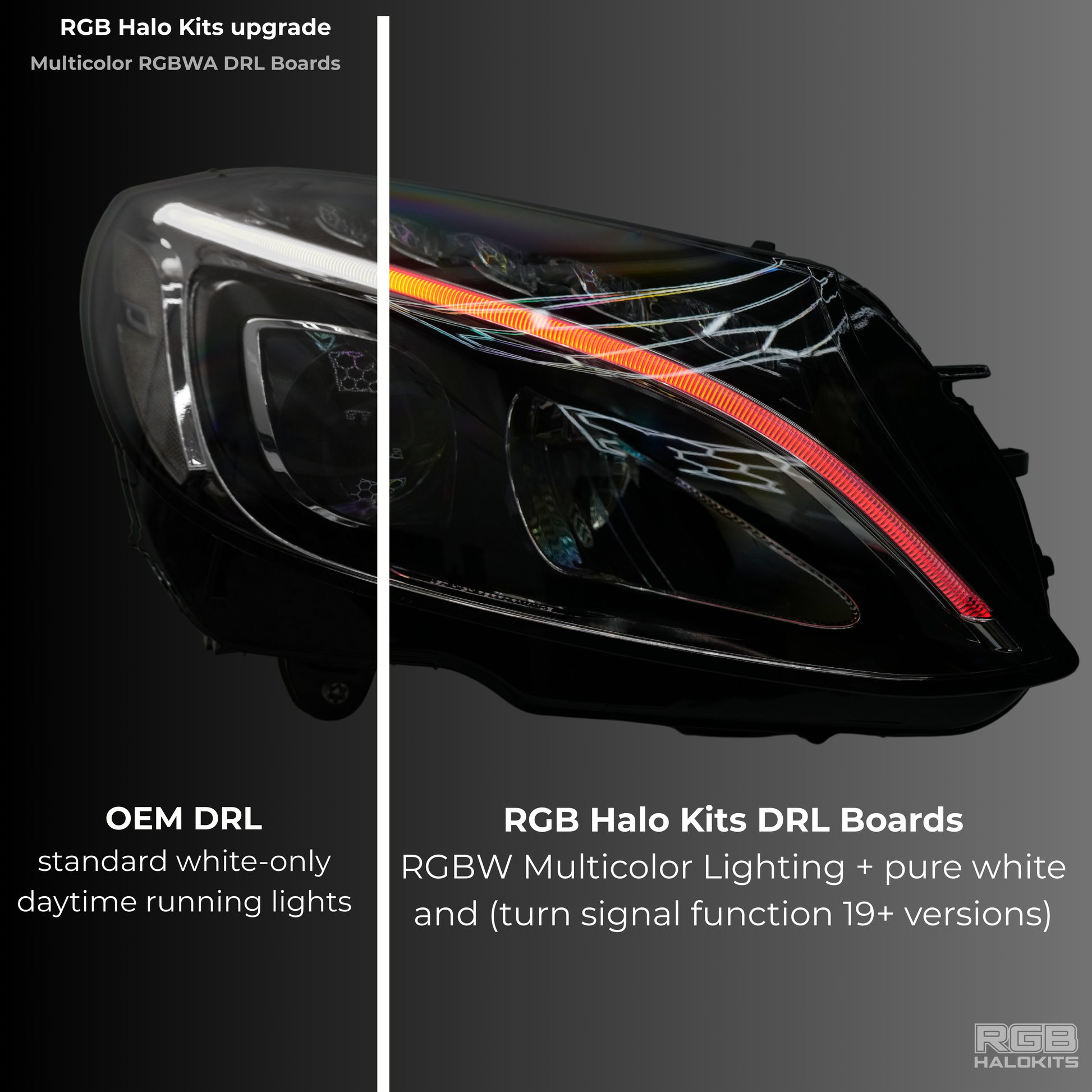 Mercedes Benz C-Class RGBW Multicolor DRL Boards (2015-2023) - image 3