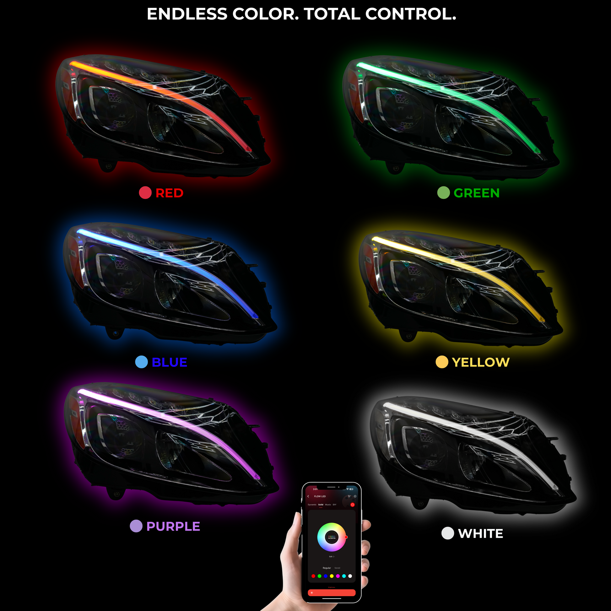 Mercedes Benz C-Class RGBW Multicolor DRL Boards (2015-2023) - image 5