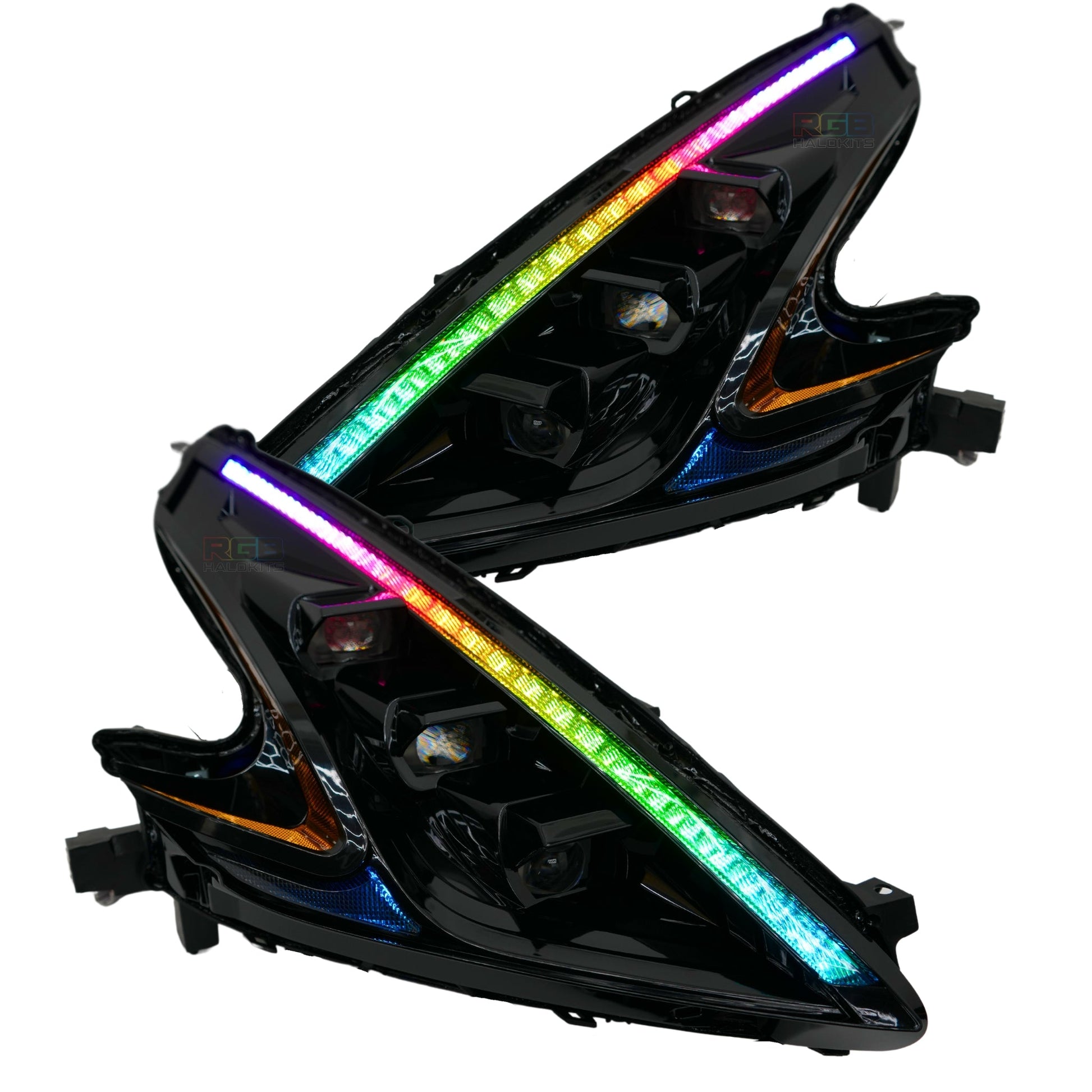 Nissan 370Z: Multicolor Flow Series Headlights (2009-2021)