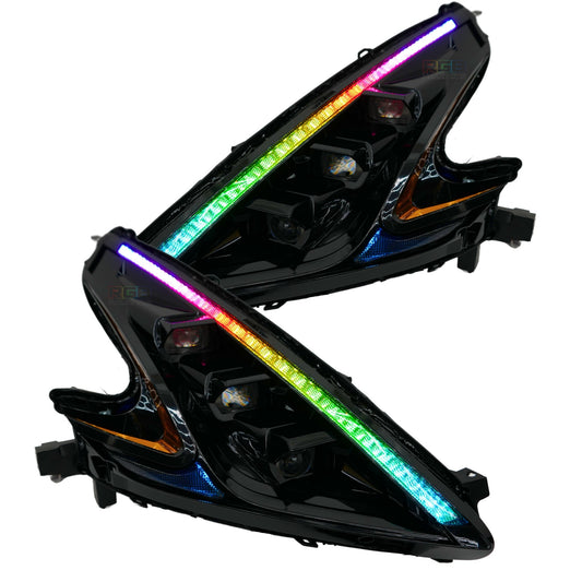 Nissan 370Z: Multicolor Flow Series Headlights (2009-2021)