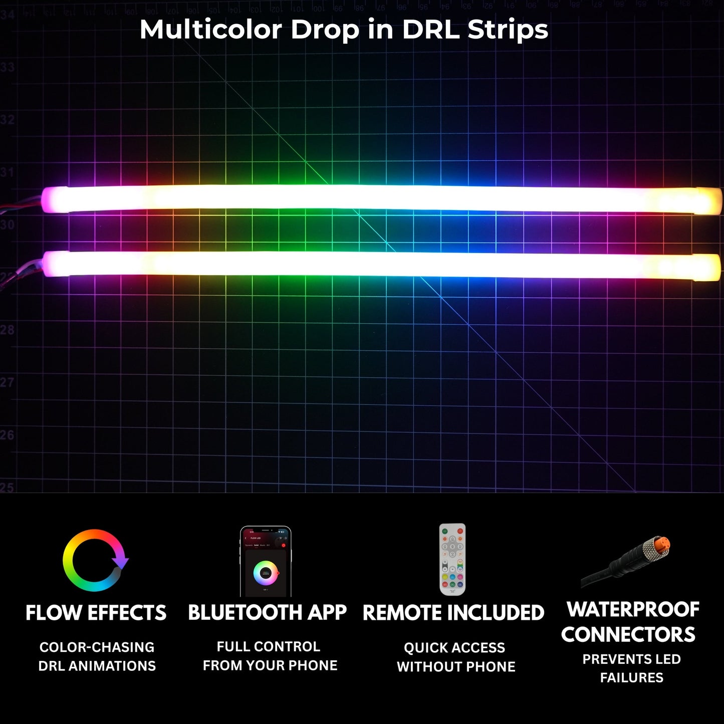 Ram 1500 (Mid-Level Trim) Multicolor DRL Boards (2019-2024) - image 2