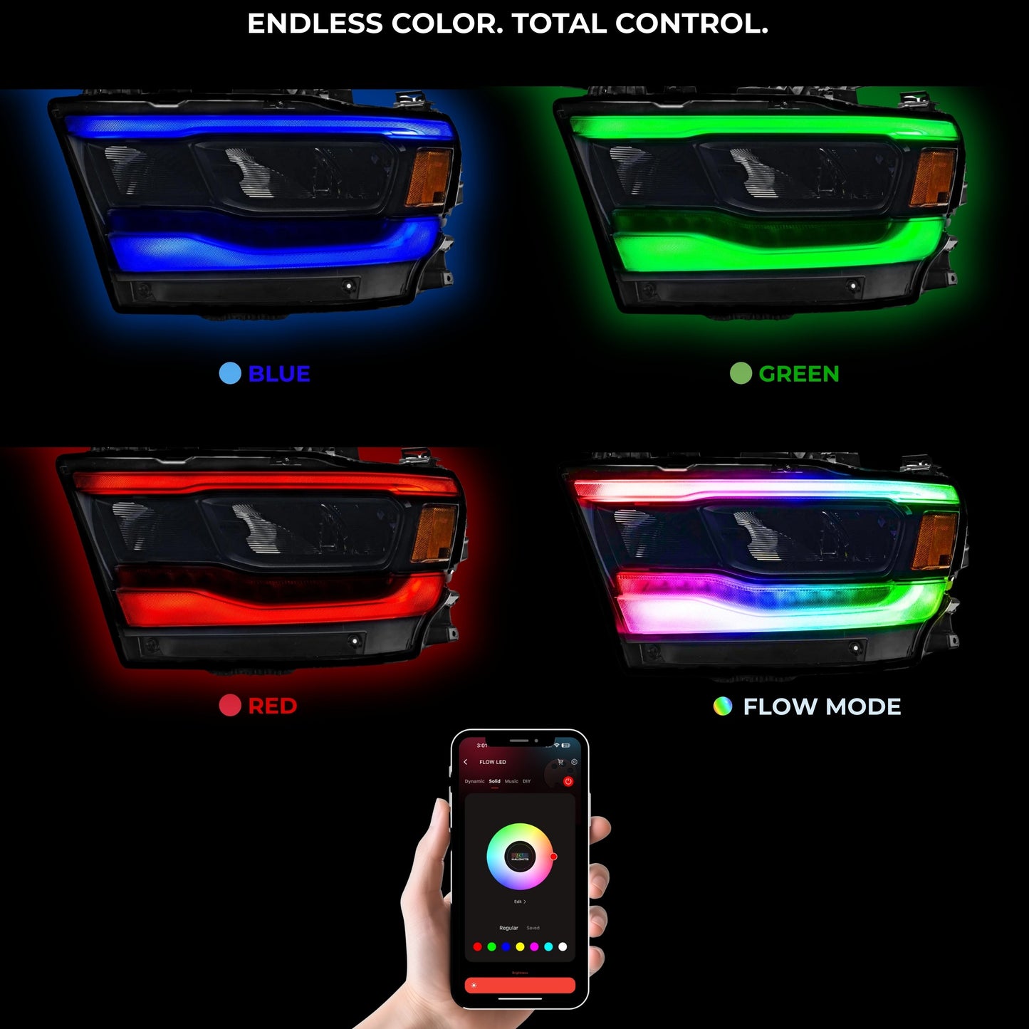 Ram 1500 (Mid-Level Trim) Multicolor DRL Boards (2019-2024) - image 9