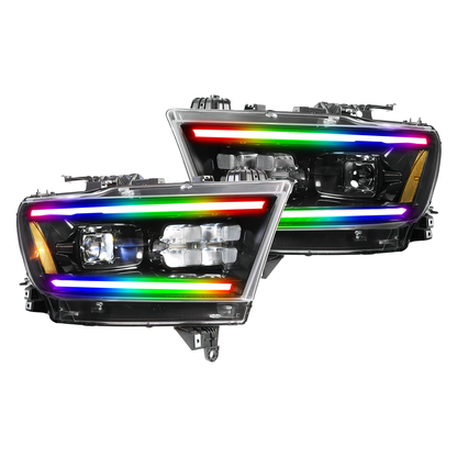 Ram 1500: Multicolor Flow Series Gen 2 Headlights (2019-2024)