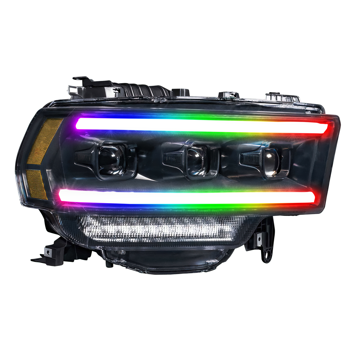 Ram HD: Multicolor Flow Series Headlights (2019-2024)