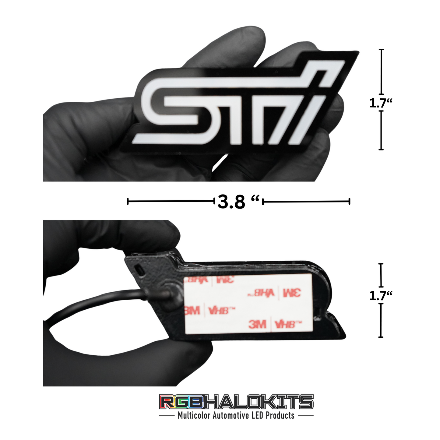 STI LED Badge: Multicolor Flow (2010-2023) - Lit Logos - image 7