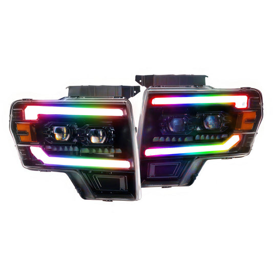 Ford F150: Multicolor Flow Series Headlights (2009-2014)