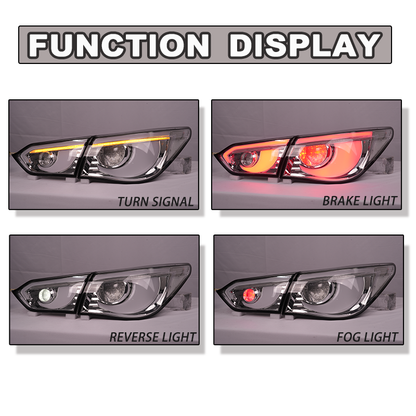 Infiniti Q50 Hawkeye tail lights function display