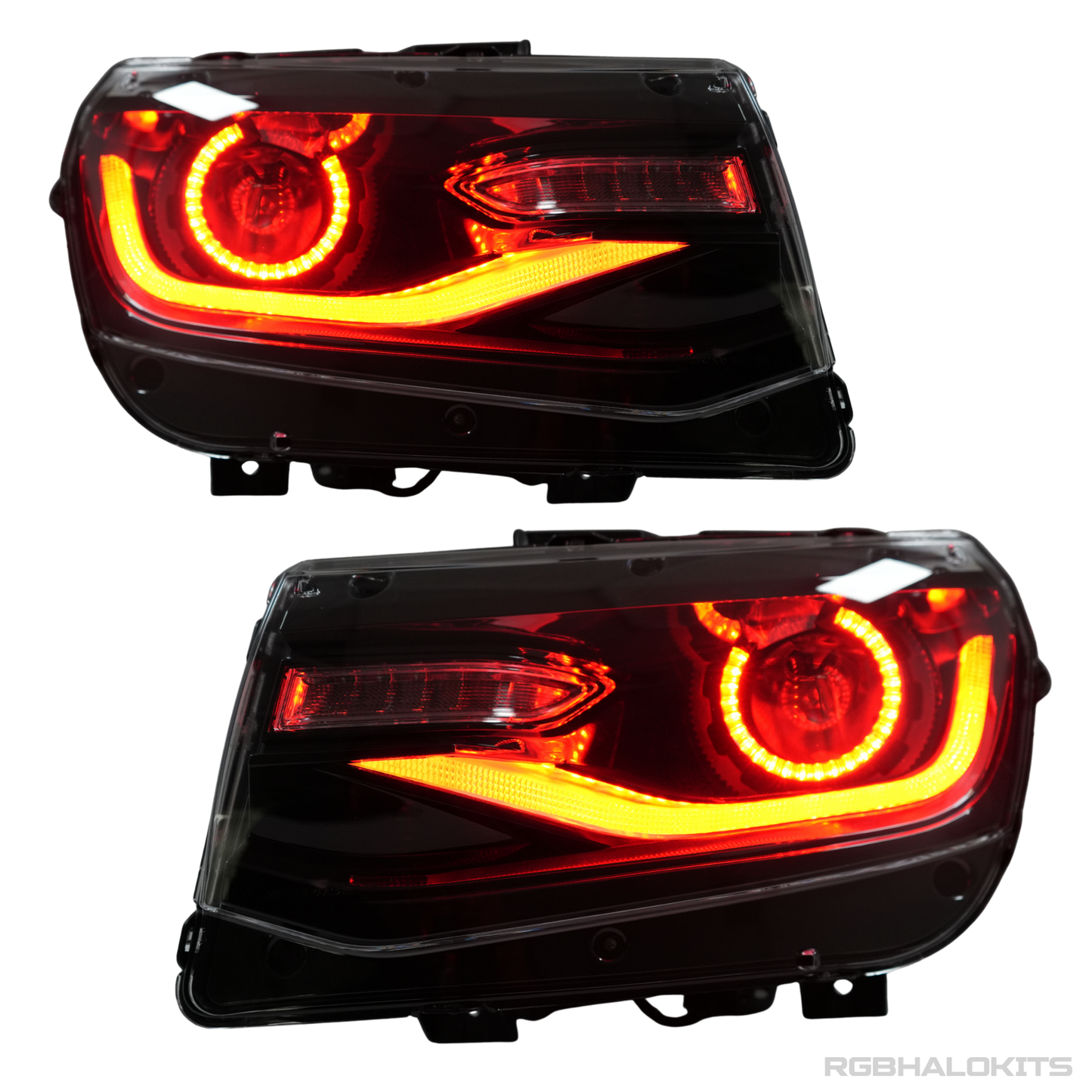 Chevrolet Camaro: Multicolor Flow Series Headlights with Halos (2014-2015) - image 2